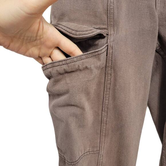 Pac Sun Elastic Waist Cargo Brown Medium 519 - Picture 7 of 14